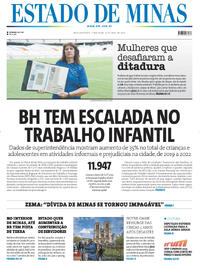 Capa do jornal Estado de Minas 16/04/2024