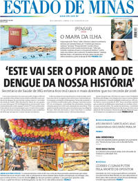 Capa do jornal Estado de Minas 17/02/2024
