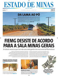 Capa do jornal Estado de Minas 17/04/2024