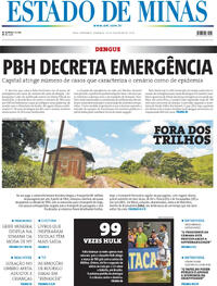 Capa do jornal Estado de Minas 18/02/2024