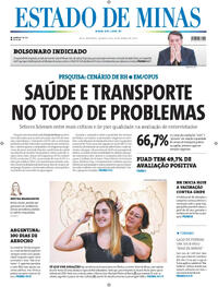 Capa do jornal Estado de Minas 20/03/2024