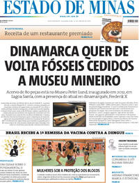 Capa do jornal Estado de Minas 22/01/2024