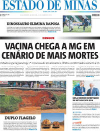Capa do jornal Estado de Minas 22/02/2024
