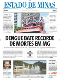 Capa do jornal Estado de Minas 23/04/2024