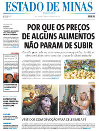 Capa do jornal Estado de Minas 24/03/2024
