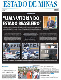 Capa do jornal Estado de Minas 25/03/2024
