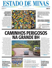 Capa do jornal Estado de Minas 26/02/2024