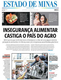 Capa do jornal Estado de Minas 26/04/2024