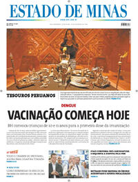 Capa do jornal Estado de Minas 27/02/2024