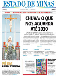 Capa do jornal Estado de Minas 28/01/2024