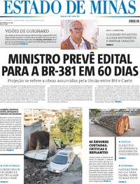 Capa do jornal Estado de Minas 29/02/2024