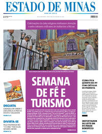 Capa do jornal Estado de Minas 29/03/2024