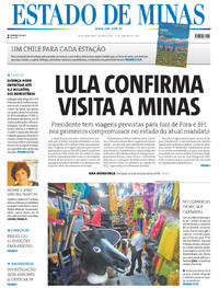 Capa do jornal Estado de Minas 31/01/2024