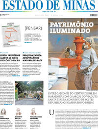 Capa do jornal Estado de Minas 01/11/2025