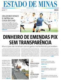 Capa do jornal Estado de Minas 02/11/2025