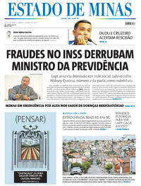 Capa do jornal Estado de Minas 03/05/2025