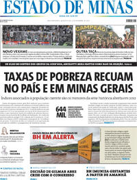 Capa do jornal Estado de Minas 04/12/2025