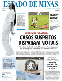 Capa do jornal Estado de Minas 05/10/2025