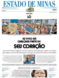 Capa do jornal Estado de Minas 05/11/2025