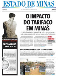 Capa do jornal Estado de Minas 06/08/2025