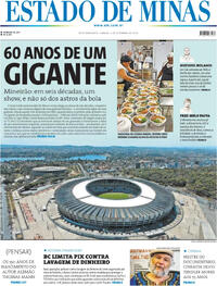 Capa do jornal Estado de Minas 06/09/2025