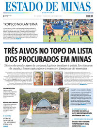 Capa do jornal Estado de Minas 06/10/2025