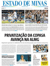 Capa do jornal Estado de Minas 06/11/2025