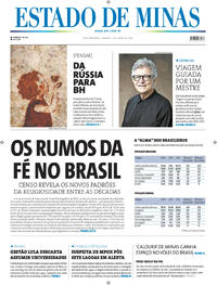 Capa do jornal Estado de Minas 07/06/2025