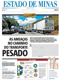 Capa do jornal Estado de Minas 07/12/2025