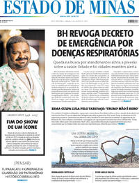 Capa do jornal Estado de Minas 09/08/2025