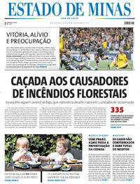 Capa do jornal Estado de Minas 09/10/2025