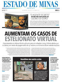 Capa do jornal Estado de Minas 09/12/2025