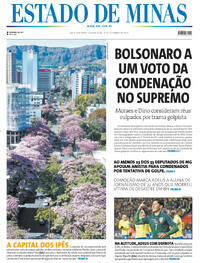Capa do jornal Estado de Minas 10/09/2025
