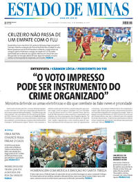 Capa do jornal Estado de Minas 10/11/2025