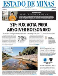 Capa do jornal Estado de Minas 11/09/2025