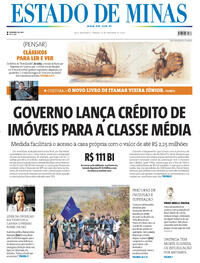 Capa do jornal Estado de Minas 11/10/2025