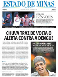 Capa do jornal Estado de Minas 11/11/2025