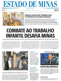 Capa do jornal Estado de Minas 12/06/2025