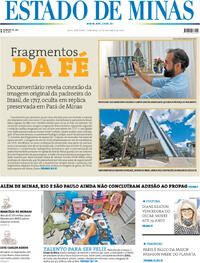 Capa do jornal Estado de Minas 12/10/2025