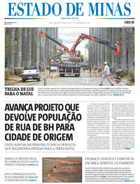 Capa do jornal Estado de Minas 12/11/2025