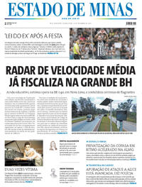 Capa do jornal Estado de Minas 13/11/2025