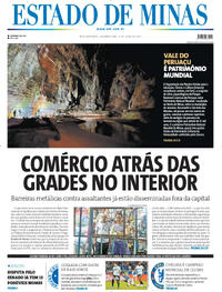 Capa do jornal Estado de Minas 14/07/2025