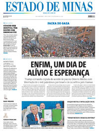 Capa do jornal Estado de Minas 14/10/2025