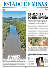 Capa do jornal Estado de Minas 14/11/2025