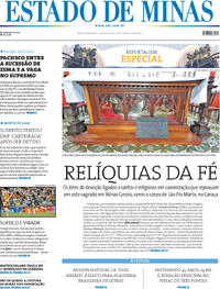 Capa do jornal Estado de Minas 15/08/2025
