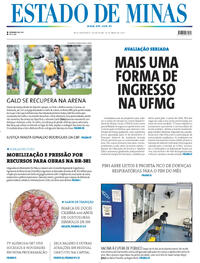 Capa do jornal Estado de Minas 16/05/2025