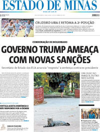 Capa do jornal Estado de Minas 16/09/2025