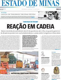 Capa do jornal Estado de Minas 17/07/2025
