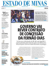 Capa do jornal Estado de Minas 17/11/2025