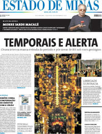 Capa do jornal Estado de Minas 18/11/2025